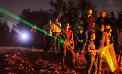 خلال فعاليات "الإرباك الليلي" على الحدود الشرقية لقطاع غزة